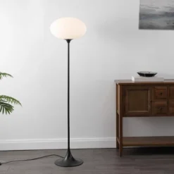 Nomi 63.25" Floor Lamp - FLL4139 - Black - Safavieh -Safavieh Shop GUEST 6a41635c 9573 4f95 91db 316f965a1060
