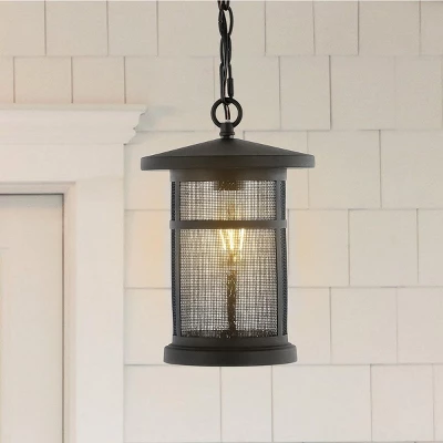 Osprey 8" Outdoor Pendant - PLT4030 - Black - Safavieh 6 Osprey 8" Outdoor Pendant - PLT4030 - Black - Safavieh - Image 4