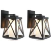 Braith 7" Outdoor Wall Sconce (Set Of 2) - PLT7010 - Black - Safavieh -Safavieh Shop GUEST 792fa4b2 0008 4d8a b0f2 8d93a51a0d64