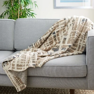 Twila Throw Blanket - Tan/Beige/Gray - 50" X 60" - Safavieh 3 Twila Throw Blanket - Tan/Beige/Gray - 50" X 60" - Safavieh