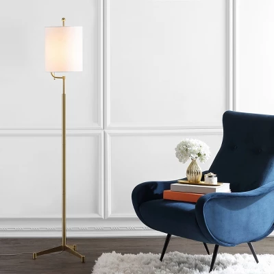 Ezekiel Floor Lamp - FLL4063 - Brass - Safavieh 4 Ezekiel Floor Lamp - FLL4063 - Brass - Safavieh - Image 2