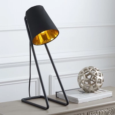 Guarnere Table Lamp - 20 Inch Height - TBL3004 - Black/Gold - Safavieh 5 Guarnere Table Lamp - 20 Inch Height - TBL3004 - Black/Gold - Safavieh - Image 3