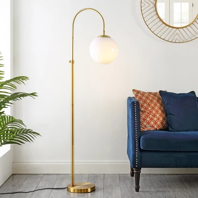 Hamil 55-62" Floor Lamp - FLL4103 - Gold - Safavieh 4 Hamil 55-62" Floor Lamp - FLL4103 - Gold - Safavieh - Image 2