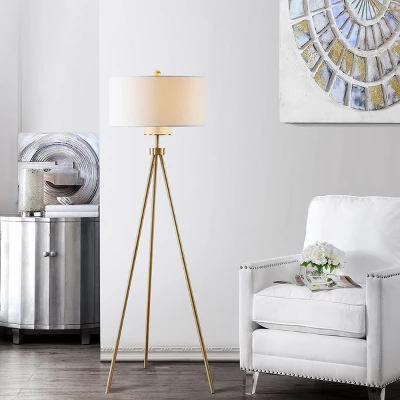 Enrica Floor Lamp - FLL4008 - Brass - Safavieh 4 Enrica Floor Lamp - FLL4008 - Brass - Safavieh - Image 2