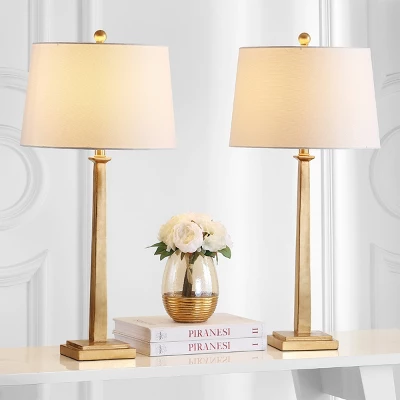 Andino Table Lamp (Set Of 2) - 31.5 Inch Height - TBL4024 - Gold/White - Safavieh 5 Andino Table Lamp (Set Of 2) - 31.5 Inch Height - TBL4024 - Gold/White - Safavieh - Image 3