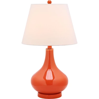 Amy Gourd Table Lamp - 24 Inch Height - LIT4087 - Orange - Safavieh 3 Amy Gourd Table Lamp - 24 Inch Height - LIT4087 - Orange - Safavieh