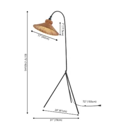 Myah 62 Inch Floor Lamp - Black - Safavieh -Safavieh Shop GUEST 8ad50deb e4c4 4f1f 8c90 addcaaa7aa4f