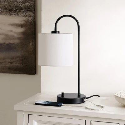 Lybrin Table Lamp W/ USB Port - 19.25 Inch Height - TBL4455 - Black - Safavieh 3 Lybrin Table Lamp W/ USB Port - 19.25 Inch Height - TBL4455 - Black - Safavieh