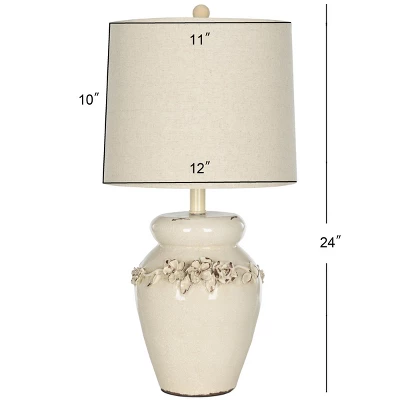 Marquesa Vase Lamp (Set Of 2) - 24 Inch Height - LIT4043 - Cream - Safavieh 7 Marquesa Vase Lamp (Set Of 2) - 24 Inch Height - LIT4043 - Cream - Safavieh - Image 5