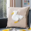 Quackadilly Goose Pillow - Beige/White - 20" X 20" - Safavieh 1 Quackadilly Goose Pillow - Beige/White - 20" X 20" - Safavieh -Safavieh Shop GUEST 936b15e2 f9e1 4c63 b31a 8602870634b4