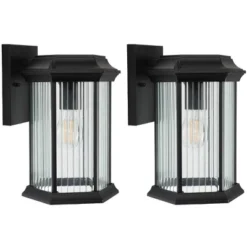 Hylan 8.46" Outdoor Sconce (Set Of 2) - PLT7006 - Black - Safavieh -Safavieh Shop GUEST 942dd041 cc85 4acb bfca cf5fdbf4b221