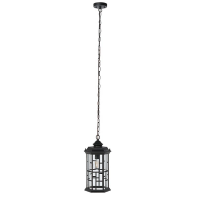 Carwen 8.3" Outdoor Pendant - PLT7009 - Black - Safavieh 6 Carwen 8.3" Outdoor Pendant - PLT7009 - Black - Safavieh - Image 4