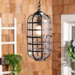 Rigel 8.27" Outdoor Pendant - PLT7031 - Black - Safavieh -Safavieh Shop GUEST 979b171d 04c6 418c bfd2 b7ae3e577c11