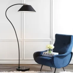 Lumi Arc Floor Lamp - LIT4467 - Black - Safavieh -Safavieh Shop GUEST 9940db79 9d3c 4a09 bef4 957c86725942