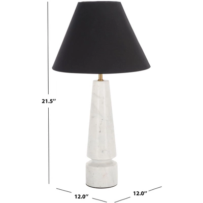 Enza 21.5" Marble Table Lamp - TBL3027 - White - Safavieh 7 Enza 21.5" Marble Table Lamp - TBL3027 - White - Safavieh - Image 5