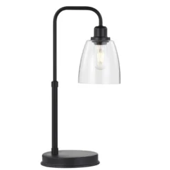 Kashton Task Table Lamp W/ USB Port - 20 Inch Height - TBL4186 - Black - Safavieh
