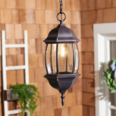 Grazia 8" Outdoor Pendant - PLT7003 - Bronze - Safavieh 5 Grazia 8" Outdoor Pendant - PLT7003 - Bronze - Safavieh - Image 3