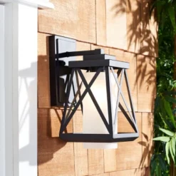 Braith 7" Outdoor Wall Sconce (Set Of 2) - PLT7010 - Black - Safavieh -Safavieh Shop GUEST 9d3e0baa b079 497d af66 e854c648e37c