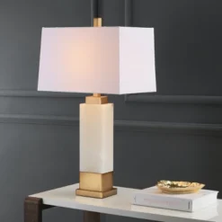 Rozella Alabaster 29.5-Inch H Table Lamp - White/Gold - Safavieh 7 Rozella Alabaster 29.5-Inch H Table Lamp - White/Gold - Safavieh -Safavieh Shop GUEST 9e42a935 079c 45e3 9895 3ffa47abc124