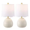 Devi 20.25" Table Lamp (Set Of 2) - TBL4631 - White - Safavieh 2 Devi 20.25" Table Lamp (Set Of 2) - TBL4631 - White - Safavieh -Safavieh Shop GUEST 9ea42b9b c69b 4731 9d0d 0fb1a540ef18