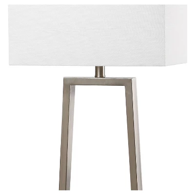 60" Lyell Floor Lamp Nickel (Includes CFL Light Bulb) - Safavieh 4 60" Lyell Floor Lamp Nickel (Includes CFL Light Bulb) - Safavieh - Image 2