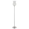 Ricky Iron Floor Lamp (Includes LED Light Bulb) Brushed Nickel - Safavieh