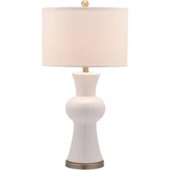Lola Column Table Lamp - 30 Inch Height - LIT4150 - White - Safavieh