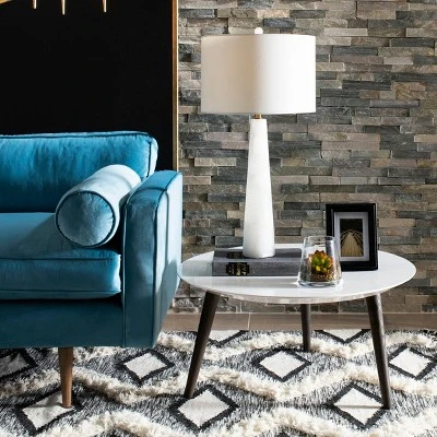 Delilah Alabaster Table Lamp - 30 Inch Height - TBL4067 - White - Safavieh 6 Delilah Alabaster Table Lamp - 30 Inch Height - TBL4067 - White - Safavieh - Image 4