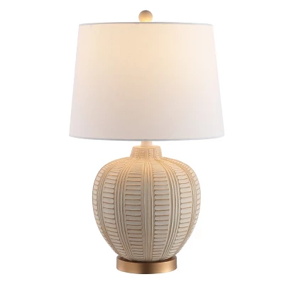 Marrla Table Lamp W/ USB Port - 23.25 Inch Height - TBL4424 - Cream - Safavieh 3 Marrla Table Lamp W/ USB Port - 23.25 Inch Height - TBL4424 - Cream - Safavieh