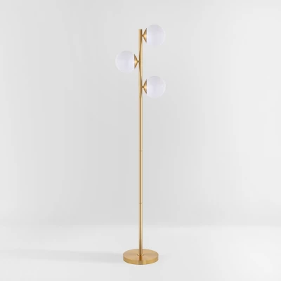 Devlyn 3 Light 62" Floor Lamp - FLL4104 - Gold - Safavieh 6 Devlyn 3 Light 62" Floor Lamp - FLL4104 - Gold - Safavieh - Image 4