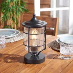 Rueda 6.3" Outdoor Table Lamp - PLT7041 - Black - Safavieh -Safavieh Shop GUEST a8c1d2a9 fdc3 4c24 bf52 27d545952fd1