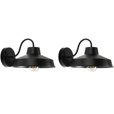 Quarry 9.84" Outdoor Sconce (Set Of 2) - PLT7022 - Black - Safavieh 8 Quarry 9.84" Outdoor Sconce (Set Of 2) - PLT7022 - Black - Safavieh - Image 6