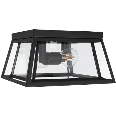 Rydler 11" Outdoor Flush Mount - PLT7029 - Black - Safavieh 5 Rydler 11" Outdoor Flush Mount - PLT7029 - Black - Safavieh - Image 3