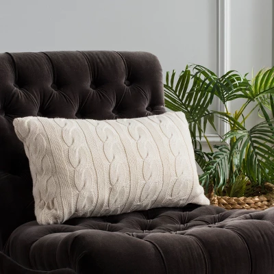 Sweater Knit Pillow - Safavieh 3 Sweater Knit Pillow - Safavieh