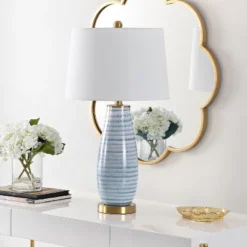 Eliana Glass Table Lamp - Blue - Safavieh