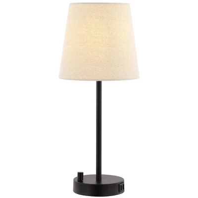 Fowley Table Lamp W/ USB Port - 18.75 Inch Height - TBL4461 - Black - Safavieh 3 Fowley Table Lamp W/ USB Port - 18.75 Inch Height - TBL4461 - Black - Safavieh