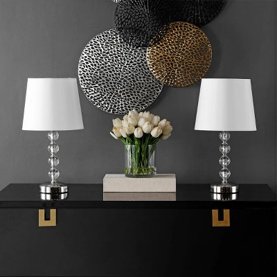 Nola Stacked Crystal Ball Lamp - 16 Inch Height - LIT4123 - Safavieh 9 Nola Stacked Crystal Ball Lamp - 16 Inch Height - LIT4123 - Safavieh - Image 7