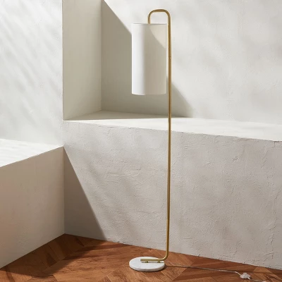 Troilus 64" Floor Lamp - FLL7005 - Gold/White Marble - Safavieh 7 Troilus 64" Floor Lamp - FLL7005 - Gold/White Marble - Safavieh - Image 5