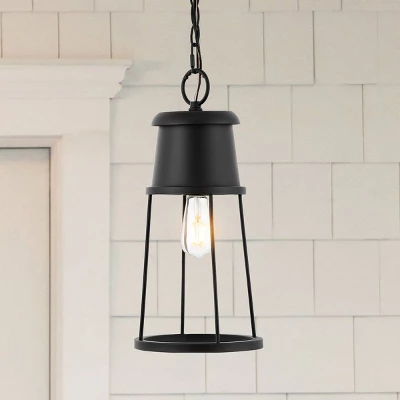 Laela 8.4" Outdoor Pendant - PLT4035 - Black - Safavieh 7 Laela 8.4" Outdoor Pendant - PLT4035 - Black - Safavieh - Image 5