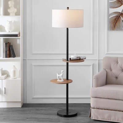 Kelsen Floor Lamp - FLL4076 - Black - Safavieh 4 Kelsen Floor Lamp - FLL4076 - Black - Safavieh - Image 2