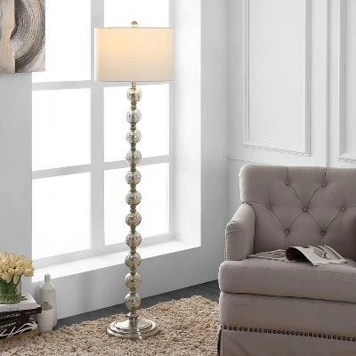 Cace Floor Lamp - Nickel/Ivory - Safavieh 5 Cace Floor Lamp - Nickel/Ivory - Safavieh - Image 3