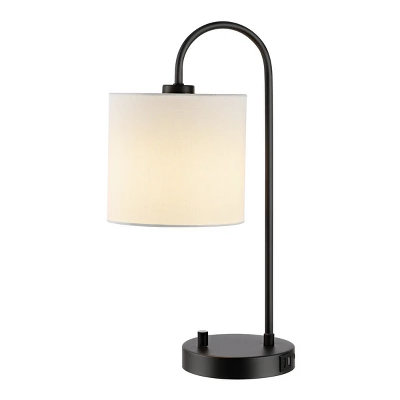 Lybrin Table Lamp W/ USB Port - 19.25 Inch Height - TBL4455 - Black - Safavieh 4 Lybrin Table Lamp W/ USB Port - 19.25 Inch Height - TBL4455 - Black - Safavieh - Image 2