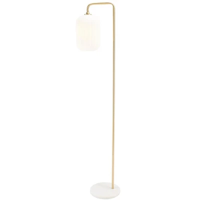 Santina 60" Floor Lamp - FLL7007 - Gold/White Marble - Safavieh 4 Santina 60" Floor Lamp - FLL7007 - Gold/White Marble - Safavieh - Image 2