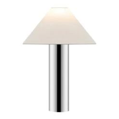 Cheri Table Lamp - 20.5 Inch Height - TBL4617 - Chrome/White - Safavieh