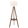 Faris 62" Floor Lamp - FLL4119 - Walnut - Safavieh