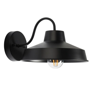 Quarry 9.84" Outdoor Sconce (Set Of 2) - PLT7022 - Black - Safavieh 4 Quarry 9.84" Outdoor Sconce (Set Of 2) - PLT7022 - Black - Safavieh - Image 2