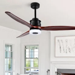 Jemper Led Light 52" Ceiling Fan - CLF1019 - Black - Safavieh -Safavieh Shop GUEST be598a7e 78c8 4c12 9ee8 67c8f34c7edc
