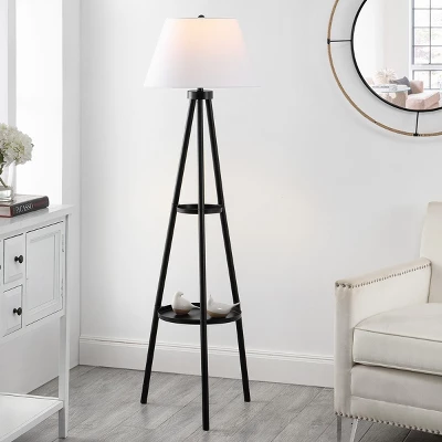 Dorea 63" Floor Lamp - FLL4107 - Black - Safavieh 4 Dorea 63" Floor Lamp - FLL4107 - Black - Safavieh - Image 2