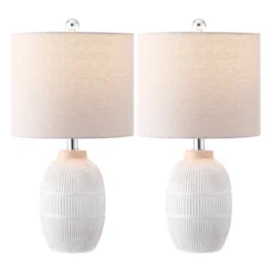 Thom 21" Table Lamp (Set Of 2) - TBL4624 - Brown - Safavieh