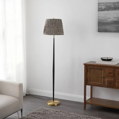 Carlyle 64" Floor Lamp - FLL4147 - Black/Brass - Safavieh 4 Carlyle 64" Floor Lamp - FLL4147 - Black/Brass - Safavieh - Image 2